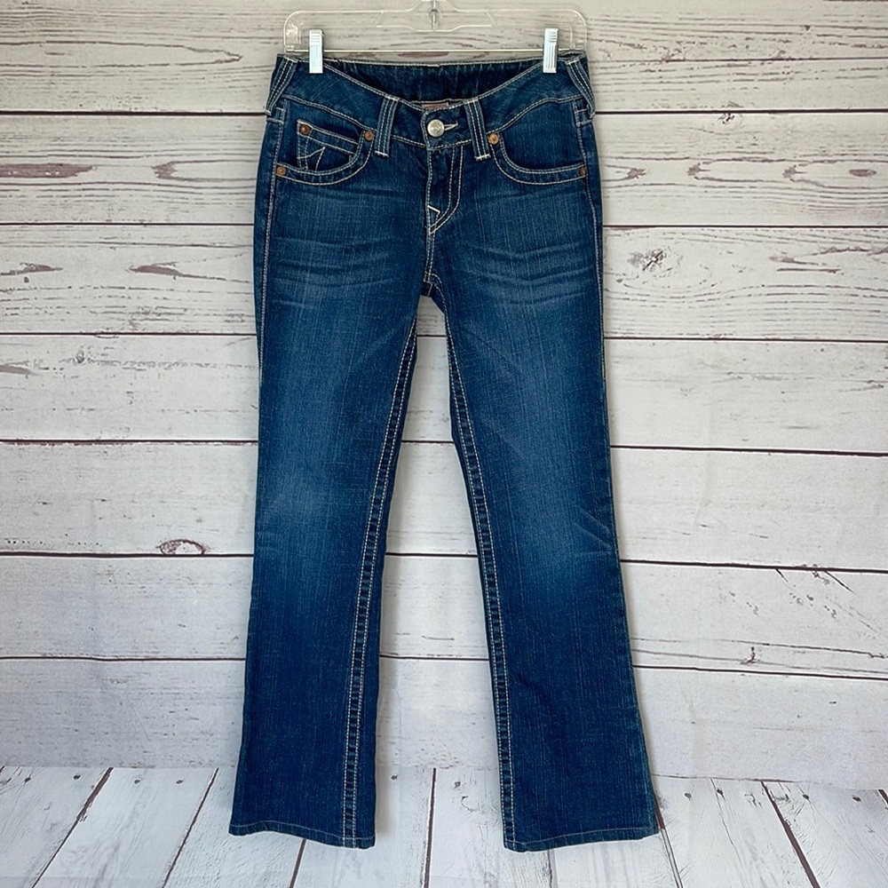TRUE RELIGION Becky Back Flap Pocket Jeans Size 28